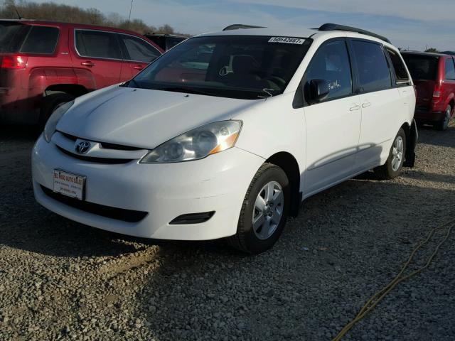 5TDZK23C67S040738 - 2007 TOYOTA SIENNA CE WHITE photo 2