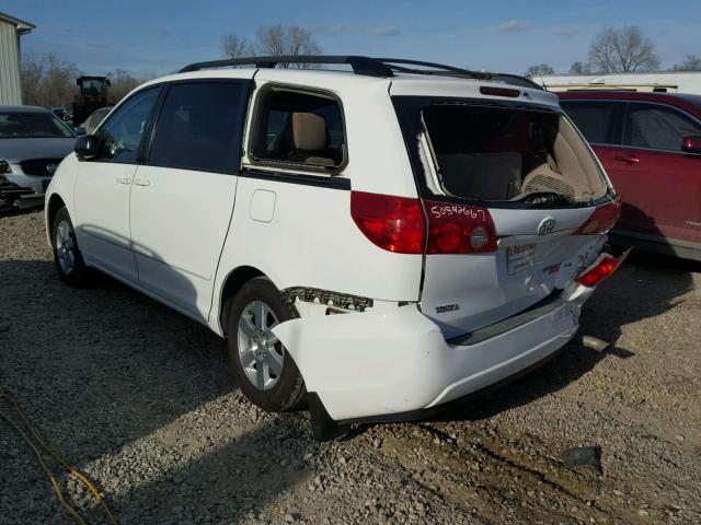 5TDZK23C67S040738 - 2007 TOYOTA SIENNA CE WHITE photo 3