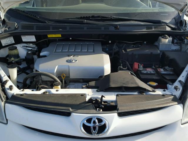 5TDZK23C67S040738 - 2007 TOYOTA SIENNA CE WHITE photo 7