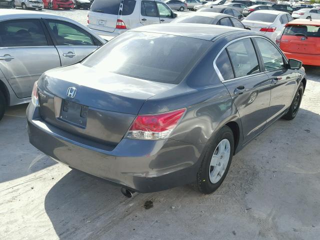 1HGCP26428A067897 - 2008 HONDA ACCORD LXP GRAY photo 4