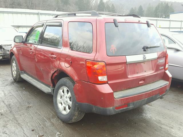 4F2CY9C73AKM03382 - 2010 MAZDA TRIBUTE I BURGUNDY photo 3