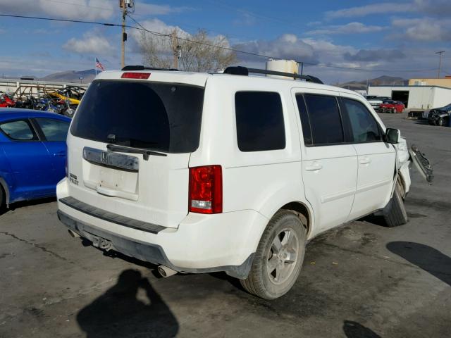 5FNYF3H57BB058470 - 2011 HONDA PILOT EXL WHITE photo 4