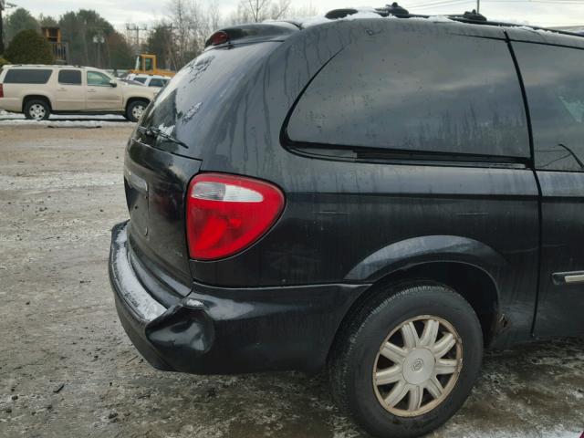 2A4GP54L66R655736 - 2006 CHRYSLER TOWN & COU BLACK photo 9
