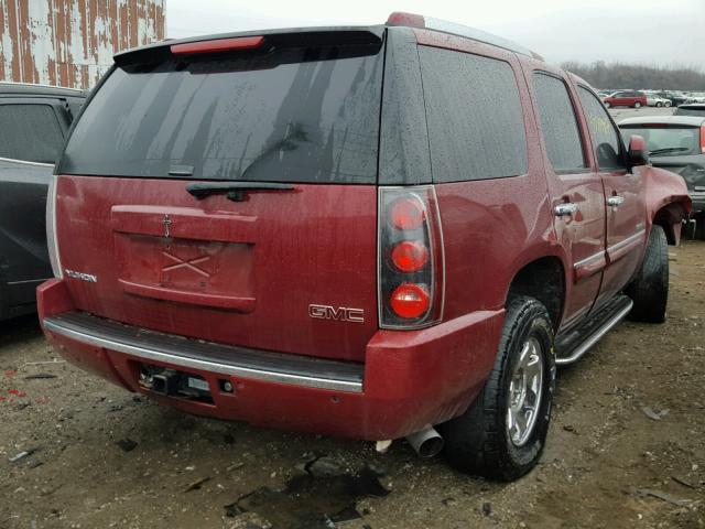 1GKFK63817J262577 - 2007 GMC YUKON DENA RED photo 4