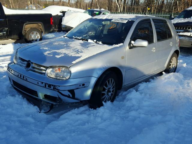 9BWGL61J044000603 - 2004 VOLKSWAGEN GOLF GLS GRAY photo 2