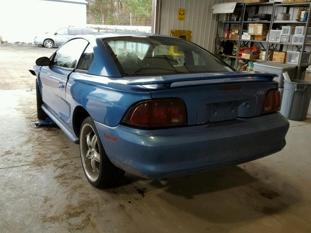 1FALP4049RF121032 - 1994 FORD MUSTANG BLUE photo 3