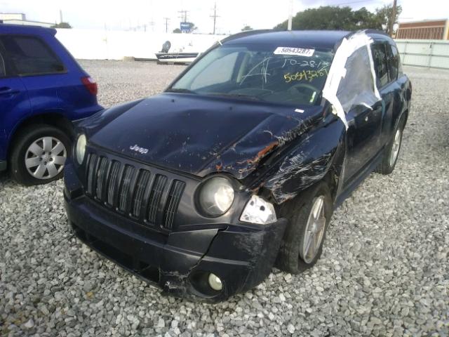 1J8FT47W28D795245 - 2008 JEEP COMPASS SP BLACK photo 2