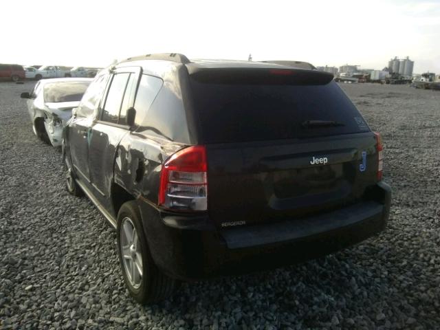 1J8FT47W28D795245 - 2008 JEEP COMPASS SP BLACK photo 3