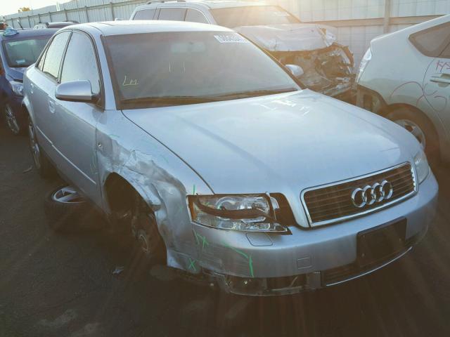 WAUJC68E44A105958 - 2004 AUDI A4 1.8T SILVER photo 1