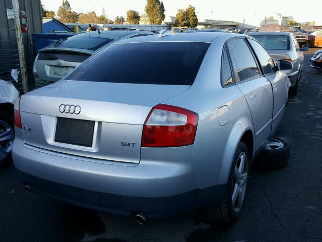 WAUJC68E44A105958 - 2004 AUDI A4 1.8T SILVER photo 4