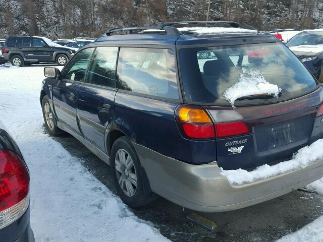 4S3BH675147640026 - 2004 SUBARU LEGACY OUT BLUE photo 3