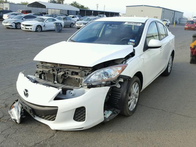 JM1BL1V73C1681149 - 2012 MAZDA 3 I WHITE photo 2