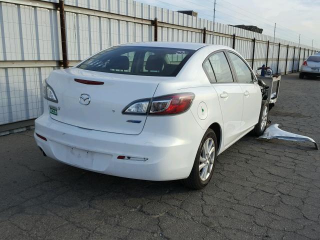 JM1BL1V73C1681149 - 2012 MAZDA 3 I WHITE photo 4