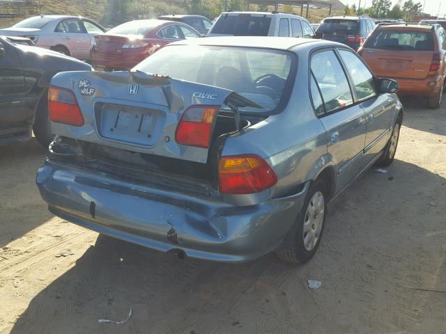 2HGEJ6617YH554392 - 2000 HONDA CIVIC BASE GREEN photo 4