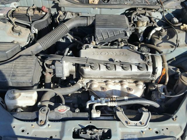 2HGEJ6617YH554392 - 2000 HONDA CIVIC BASE GREEN photo 7