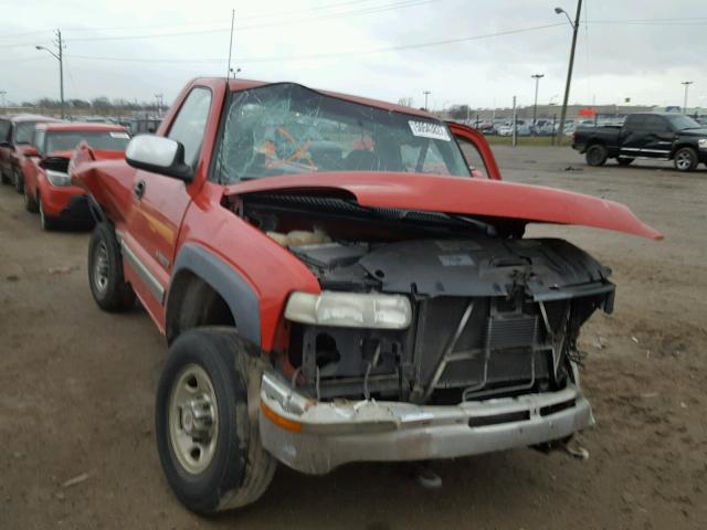 1GCHK24U02Z221960 - 2002 CHEVROLET SILVERADO RED photo 1