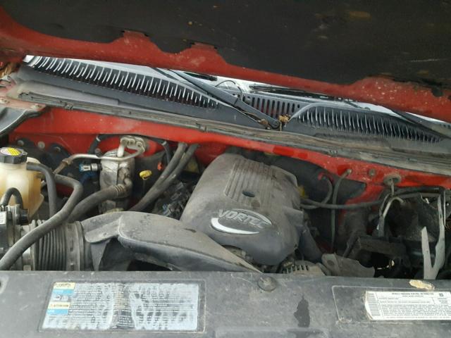 1GCHK24U02Z221960 - 2002 CHEVROLET SILVERADO RED photo 7