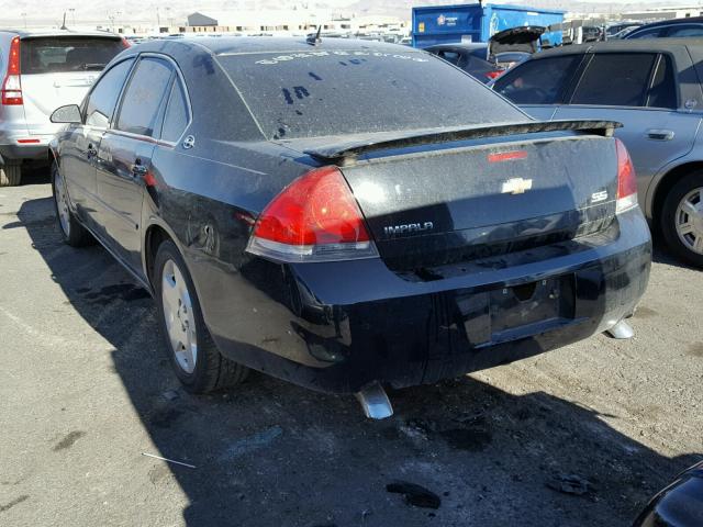 2G1WD58C069148070 - 2006 CHEVROLET IMPALA SUP BLACK photo 3