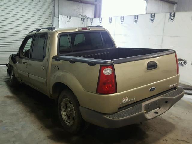 1FMZU67EX2UB99551 - 2002 FORD EXPLORER S TAN photo 3