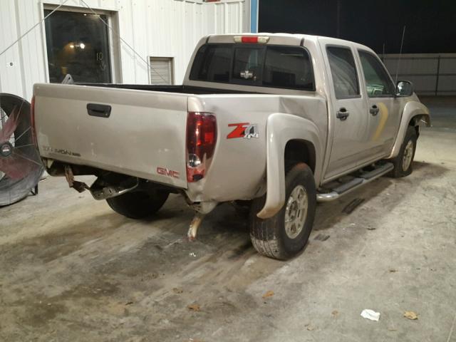 1GTDT136X58191742 - 2005 GMC CANYON SILVER photo 4