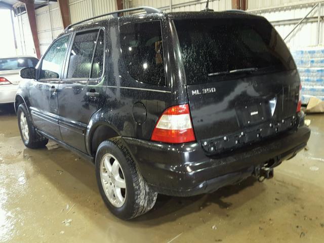 4JGAB57E33A454329 - 2003 MERCEDES-BENZ ML 350 BLACK photo 3