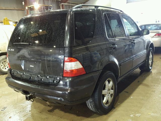 4JGAB57E33A454329 - 2003 MERCEDES-BENZ ML 350 BLACK photo 4