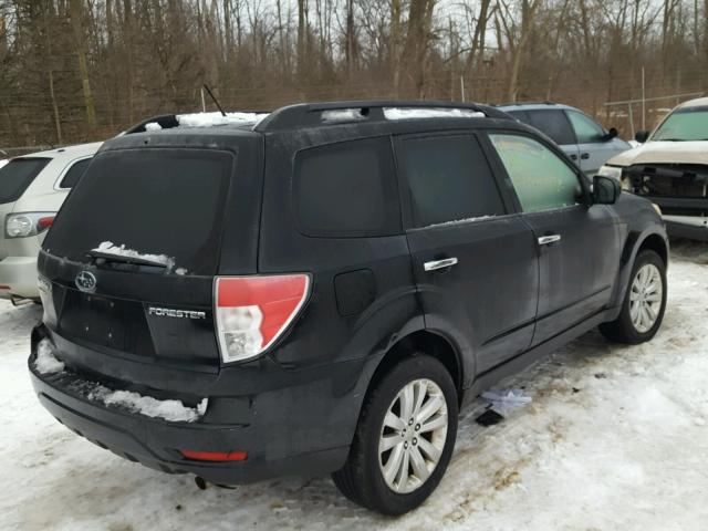 JF2SHBDC3BH717905 - 2011 SUBARU FORESTER 2 BLACK photo 4