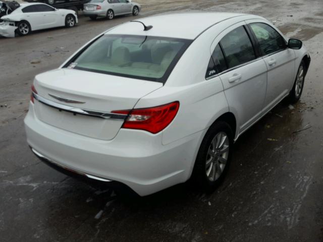 1C3CCBBB7DN593237 - 2013 CHRYSLER 200 TOURIN WHITE photo 4