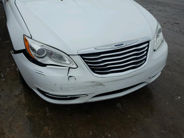 1C3CCBBB7DN593237 - 2013 CHRYSLER 200 TOURIN WHITE photo 9