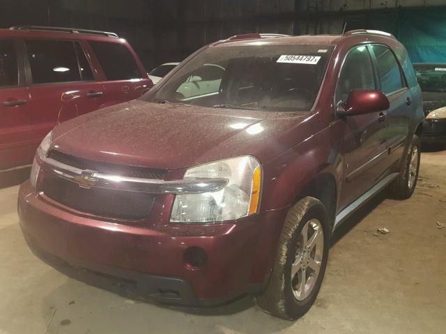 2CNDL63F976078530 - 2007 CHEVROLET EQUINOX LT MAROON photo 2