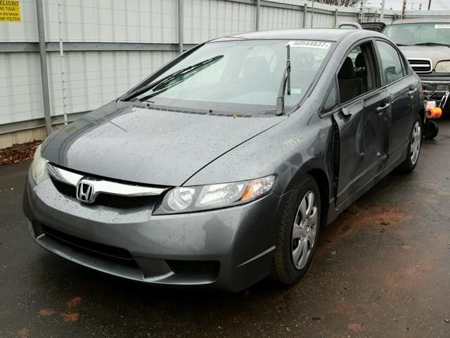 19XFA1F57BE030591 - 2011 HONDA CIVIC LX GRAY photo 2