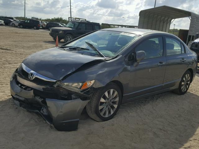 2HGFA16819H360821 - 2009 HONDA CIVIC EX 灰色 照片 2