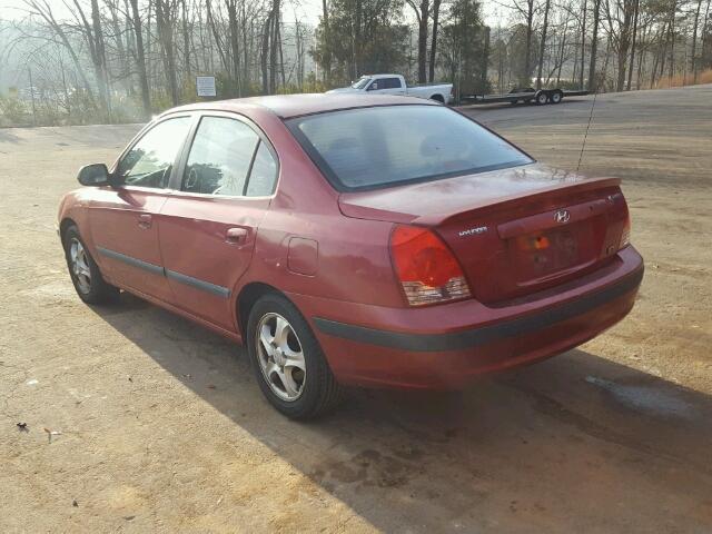 KMHDN46D64U737444 - 2004 HYUNDAI ELANTRA GL MAROON photo 3