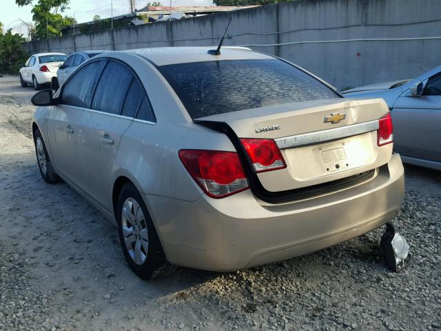 1G1PC5SHXC7167363 - 2012 CHEVROLET CRUZE LS BEIGE photo 3