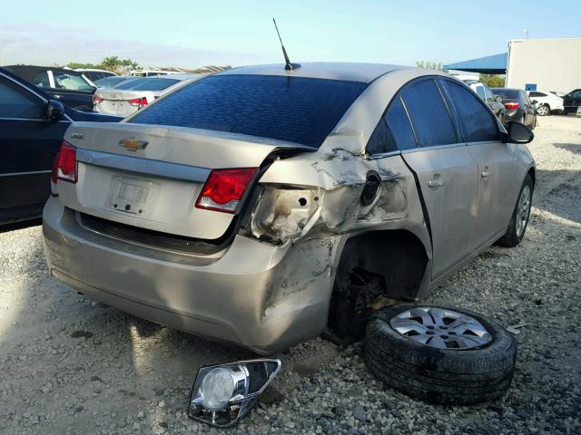 1G1PC5SHXC7167363 - 2012 CHEVROLET CRUZE LS BEIGE photo 4