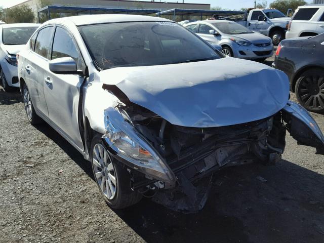 3N1AB7AP8FY324723 - 2015 NISSAN SENTRA S GRAY photo 1