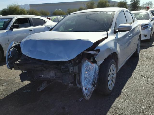 3N1AB7AP8FY324723 - 2015 NISSAN SENTRA S GRAY photo 2