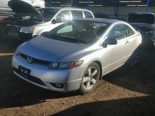 2HGFG12856H553375 - 2006 HONDA CIVIC EX SILVER photo 2
