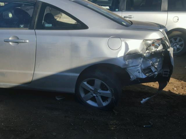 2HGFG12856H553375 - 2006 HONDA CIVIC EX SILVER photo 9
