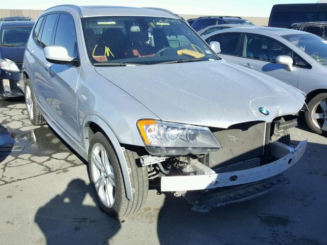 5UXWX9C57D0A22473 - 2013 BMW X3 XDRIVE2 SILVER photo 1