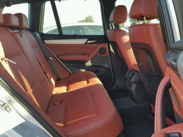 5UXWX9C57D0A22473 - 2013 BMW X3 XDRIVE2 Серебристый фото 6