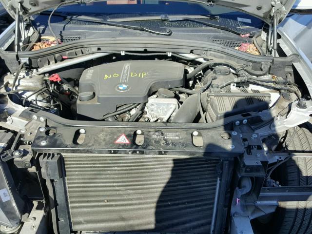 5UXWX9C57D0A22473 - 2013 BMW X3 XDRIVE2 Серебристый фото 7