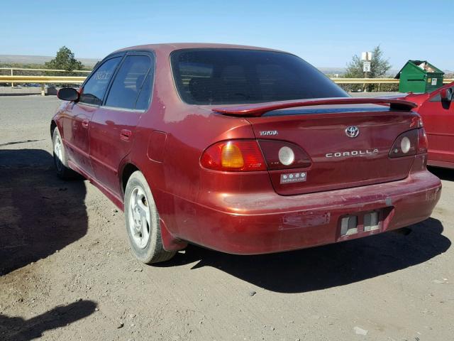 2T1BR12E61C409236 - 2001 TOYOTA COROLLA CE RED photo 3