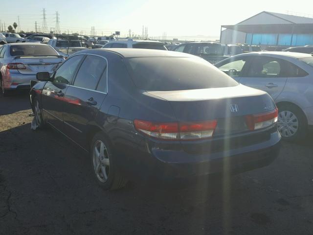 1HGCM56754A052065 - 2004 HONDA ACCORD EX BLUE photo 3