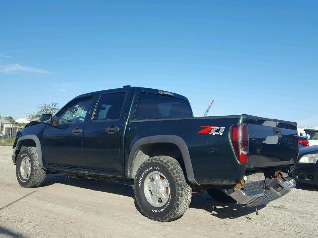 1GCDT136258114332 - 2005 CHEVROLET COLORADO GREEN photo 3