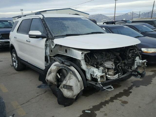 1FMHK8F8XCGA94601 - 2012 FORD EXPLORER L WHITE photo 1