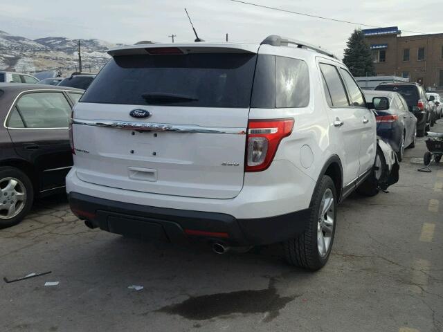 1FMHK8F8XCGA94601 - 2012 FORD EXPLORER L WHITE photo 4