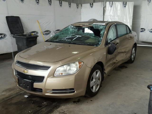 1G1ZG57B28F166447 - 2008 CHEVROLET MALIBU LS GOLD photo 2