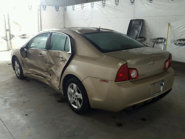 1G1ZG57B28F166447 - 2008 CHEVROLET MALIBU LS GOLD photo 3