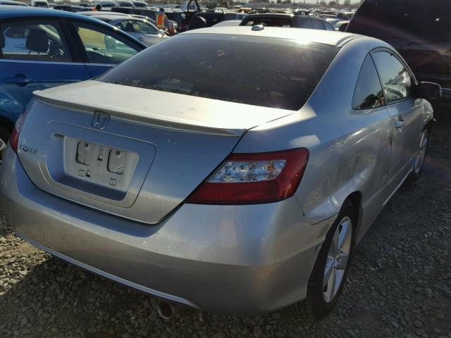 2HGFG12998H550054 - 2008 HONDA CIVIC EXL SILVER photo 4